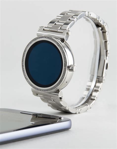 silver michael kors watch men|michael kors access watch silver.